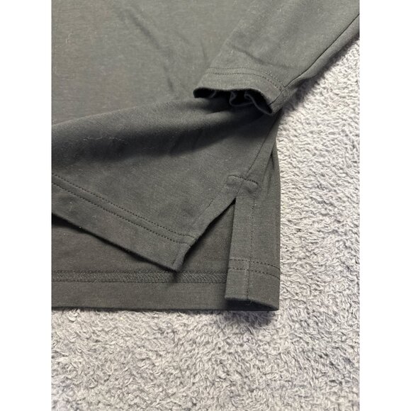 Peruvian Connection Black Turtleneck Long-Sleeve Shirt Medium 100% Pima Cotton - Picture 4 of 7